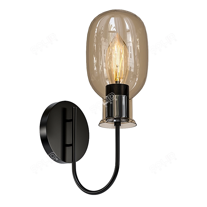 Elegant Odeon Grif Wall Sconce 3D model image 1