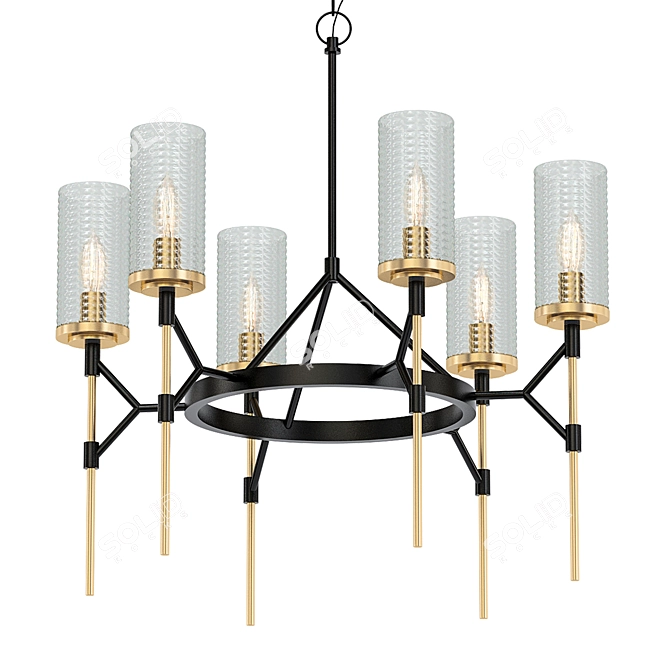 Rising Inspiration Chandelier 3D model image 1