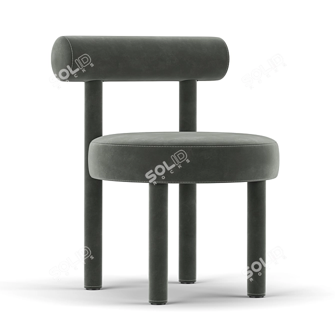 Sleek Ergo Chair 3D model image 3