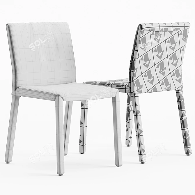 Italian Design: Cattelan Italia Chair 3D model image 4