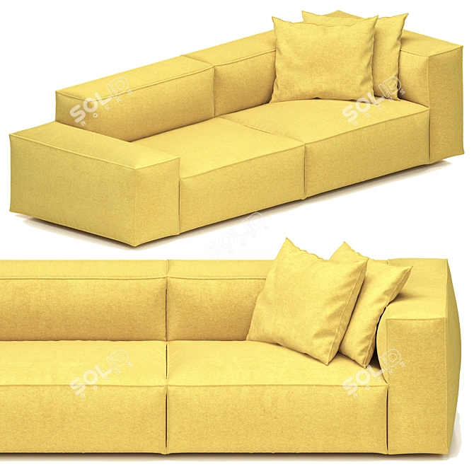 Modern Comfort: Neowall Sofa 3D model image 1