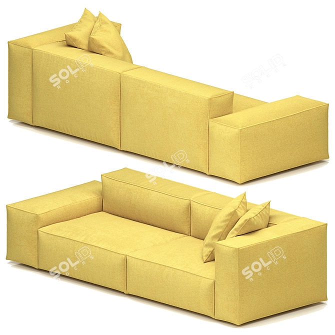 Modern Comfort: Neowall Sofa 3D model image 4