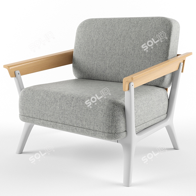Meraki Claudio Single Seater Sofa 3D model image 1
