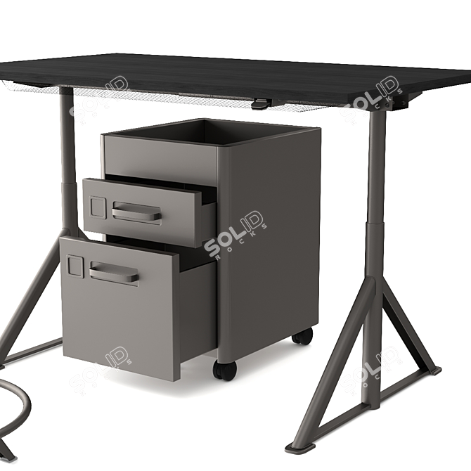 Elevate Your Workspace with IKEA Office Furniture 3D model image 3