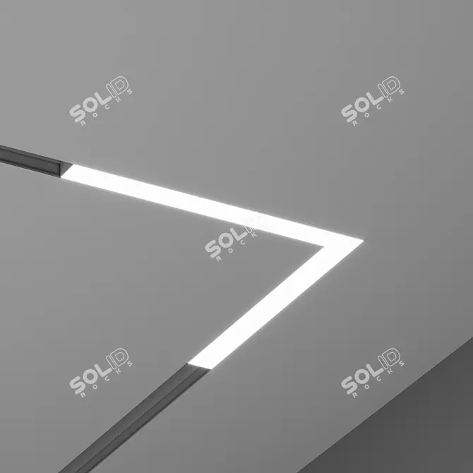 HOKASU OneLine+ LF Angle Track Light 3D model image 1