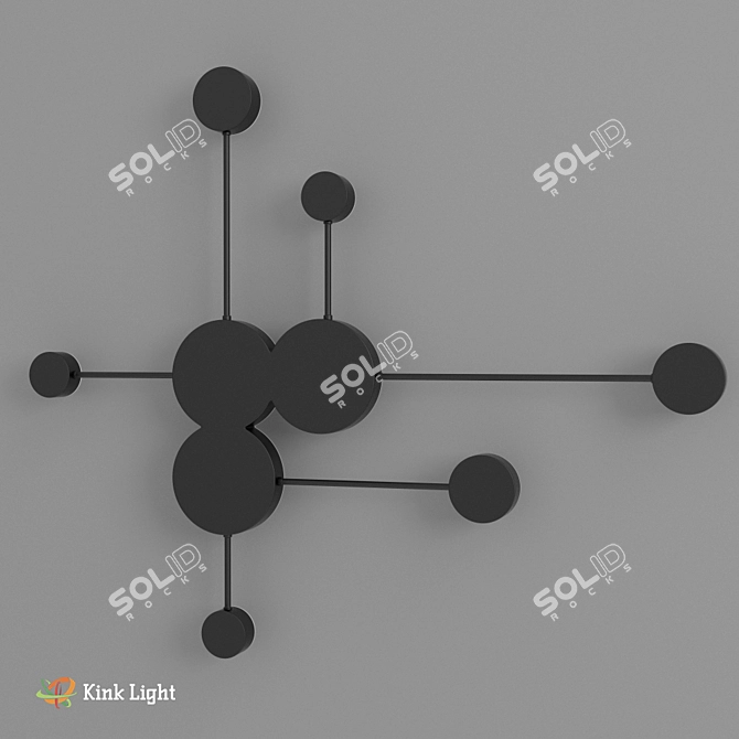 Modern LED Wall Lamp: Firs 2206.01/2206.19 3D model image 2