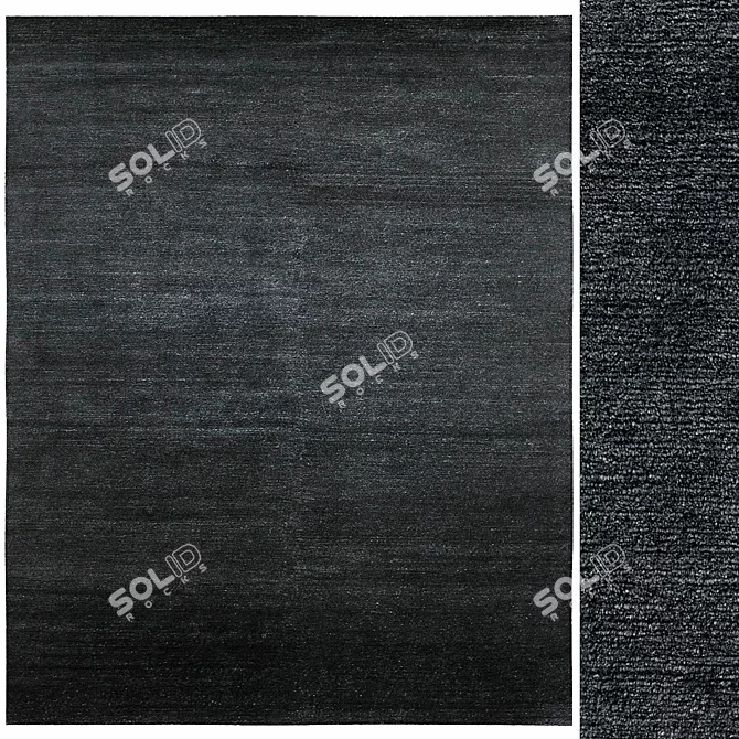 Luxurious Mongolian Cashmere Rug 3D model image 1