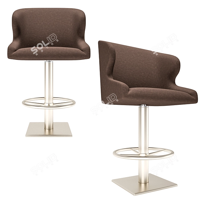 Elegant Leila Stool: 950mm Height 3D model image 1