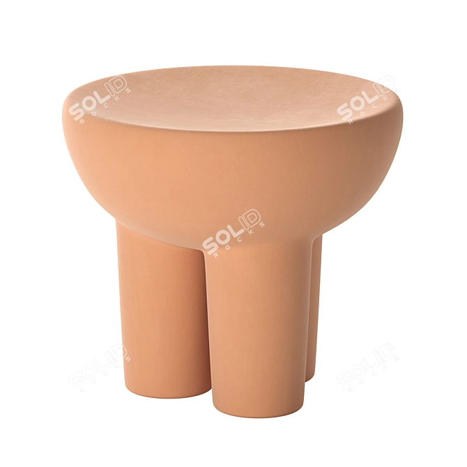 Modern EQ3 Bingo Stool: Perfect for Interior Visualization 3D model image 1