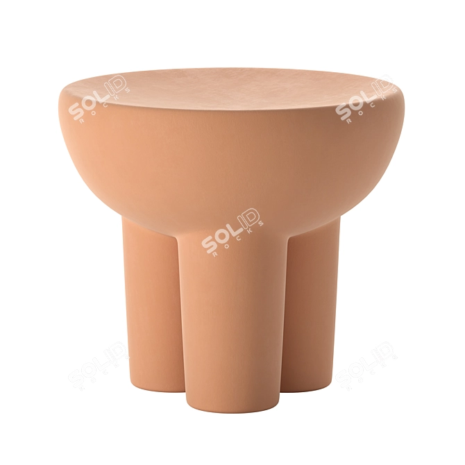 Modern EQ3 Bingo Stool: Perfect for Interior Visualization 3D model image 2
