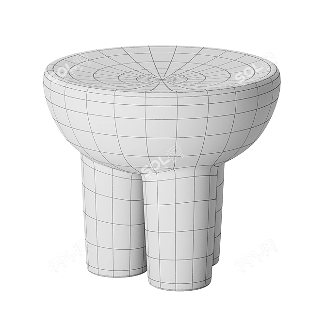 Modern EQ3 Bingo Stool: Perfect for Interior Visualization 3D model image 3