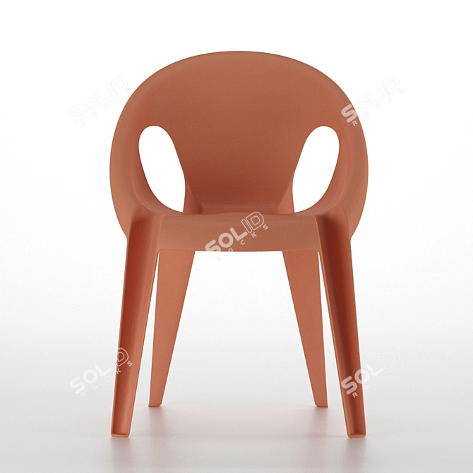 EcoStack Armchair: Recycled, Outdoor 3D model image 1