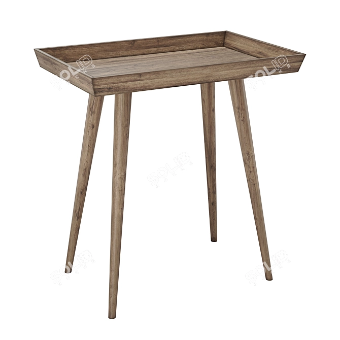Stylish Safavieh Nonie Tray Table 3D model image 1