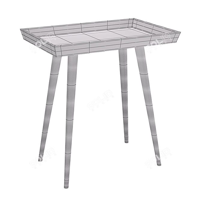 Stylish Safavieh Nonie Tray Table 3D model image 3