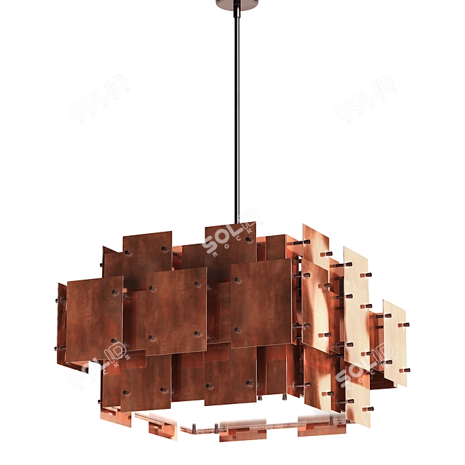 Sonneman Cityscape Chandelier: Stunning High-Quality Interior Lighting 3D model image 1