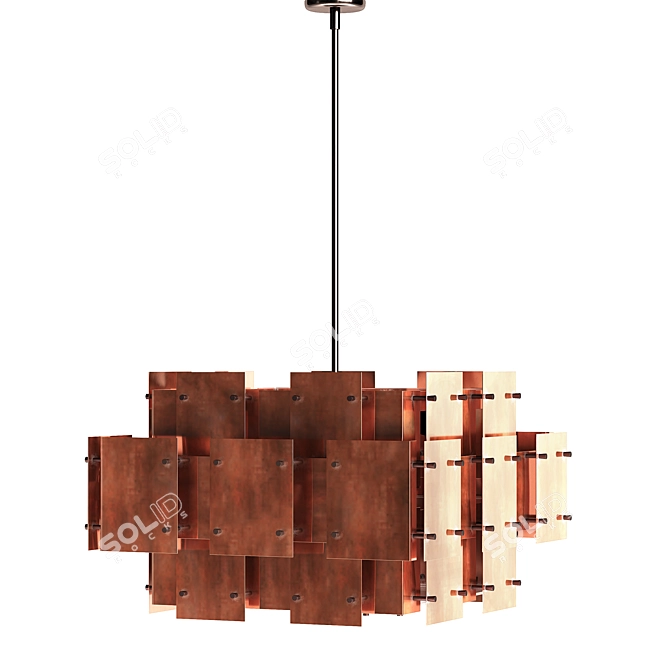 Sonneman Cityscape Chandelier: Stunning High-Quality Interior Lighting 3D model image 2