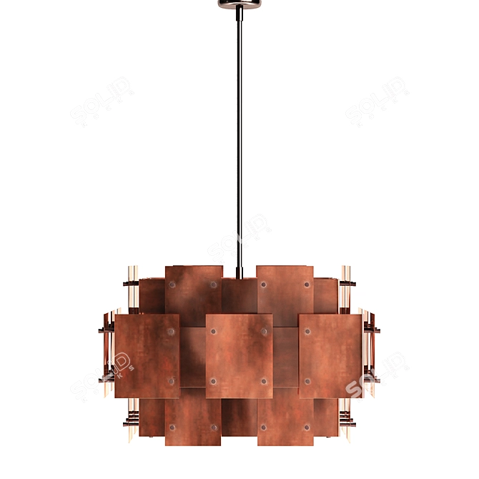 Sonneman Cityscape Chandelier: Stunning High-Quality Interior Lighting 3D model image 3