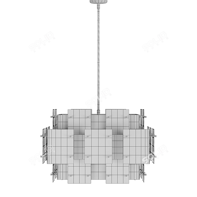 Sonneman Cityscape Chandelier: Stunning High-Quality Interior Lighting 3D model image 4