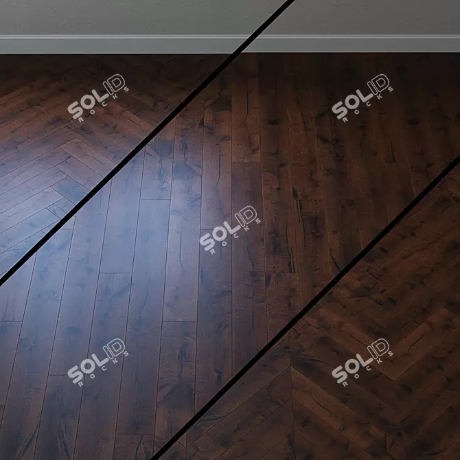 Kahrs Chers Original Smaland Oak Tveta: Natural Oil Parquet Board 3D model image 1