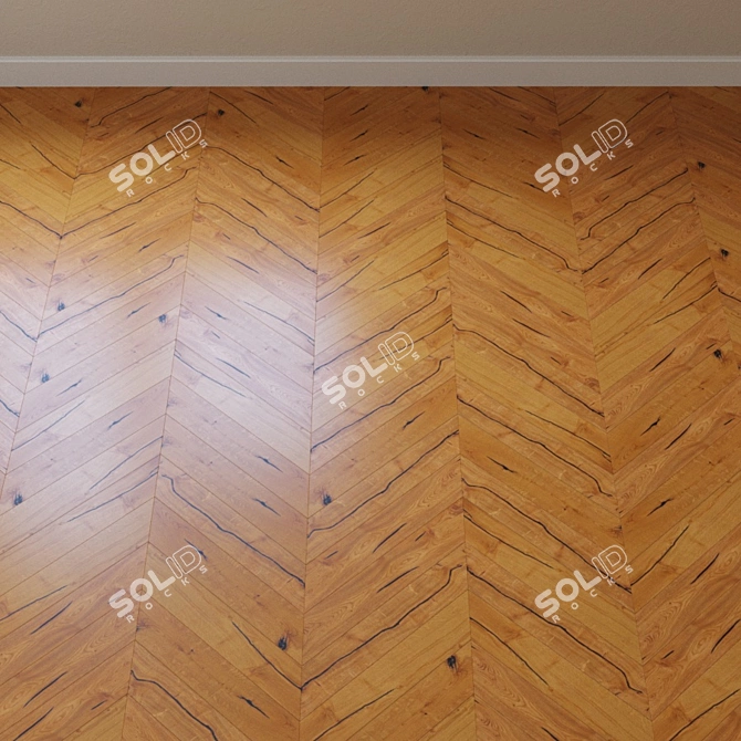 Chers Original Oak Parquet Board: Authentic Beauty for Your Home 3D model image 4