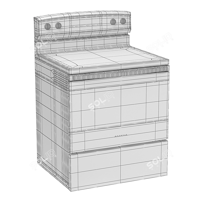 Amana AER6303MFS: High-Quality Oven for Perfect Interior Visualization 3D model image 4
