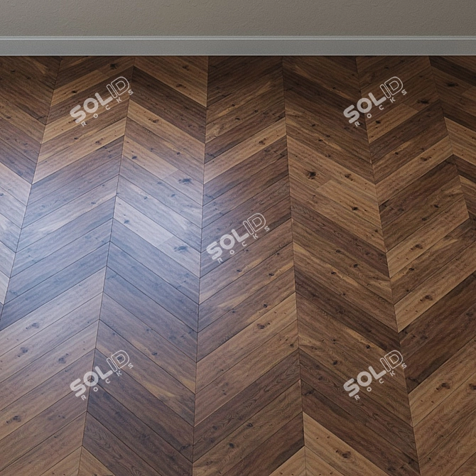 Original Smaland Oak Parquet: Chers Collection 3D model image 4