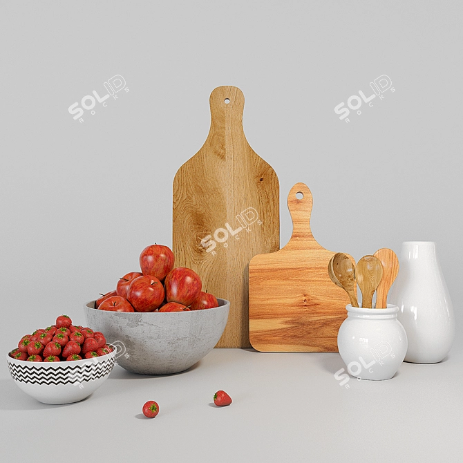 Elegant Modern Decor Set 3D model image 2