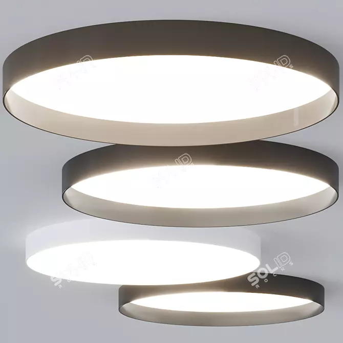 Sleek UP 4442 LED Ceiling Light 3D model image 1