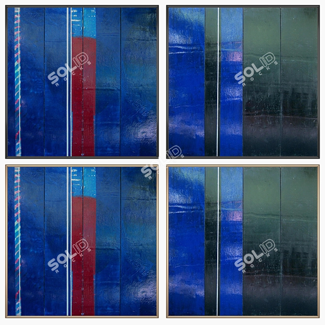 Wall Art Set with Multiple Frames - No. 2265 3D model image 2