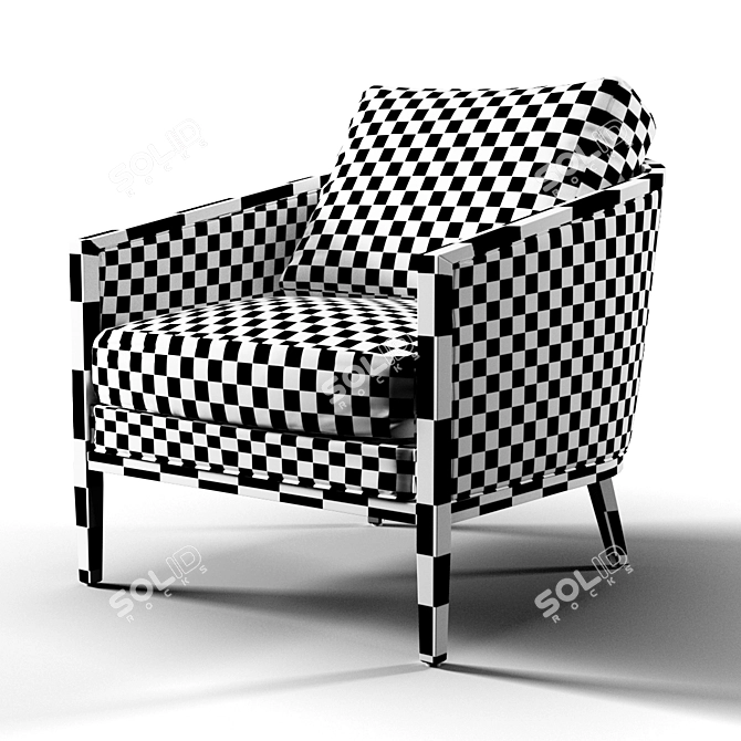 RH French Barrelback Chair 3D model image 2