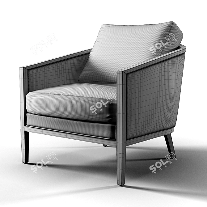 RH French Barrelback Chair 3D model image 3
