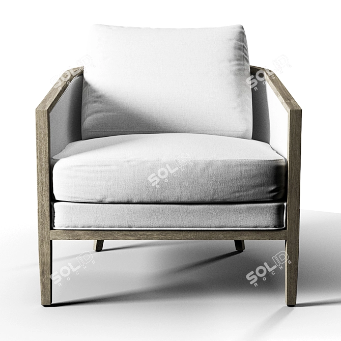 RH French Barrelback Chair 3D model image 4