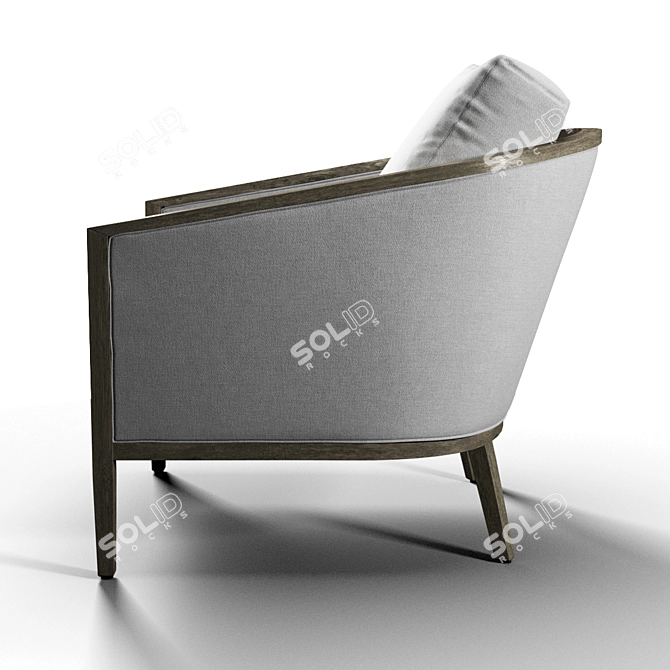 RH French Barrelback Chair 3D model image 5