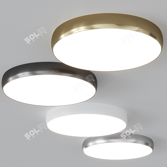 Arkoslight Drum 90: Stylish LED Ceiling Lamp 3D model image 3