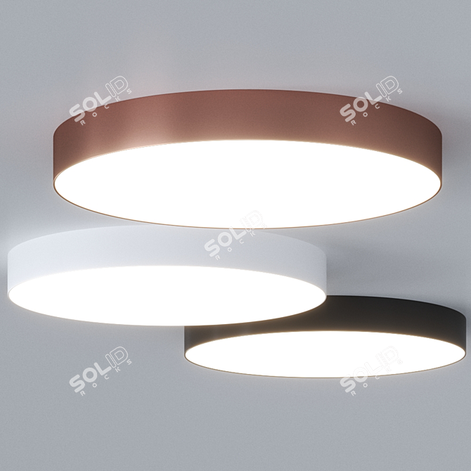 Metalmek Circle 9750: Stylish LED Ceiling Light 3D model image 1