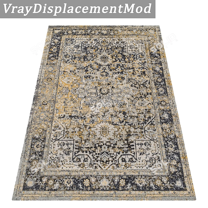 Versatile Carpet Set - High-Quality Textures 3D model image 3