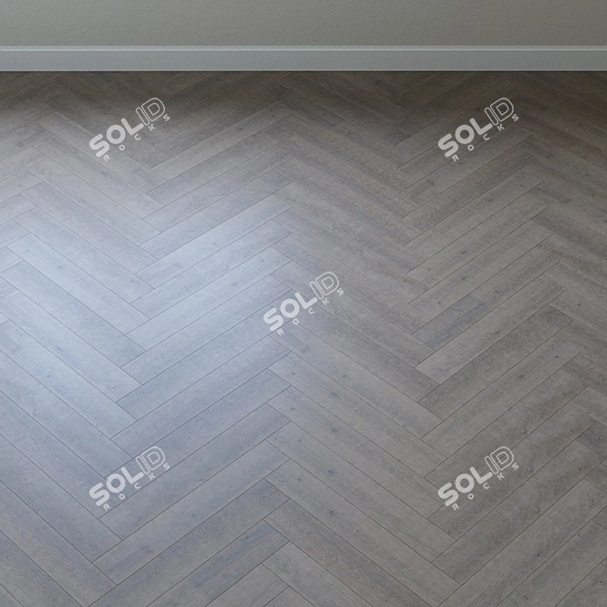 Karelia Oak Shadow Grey: Elegant 1-Strip Parquet 3D model image 5