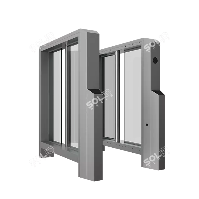 Gotschlich Axioma High Swing Turnstile: Secure Access for All 3D model image 1