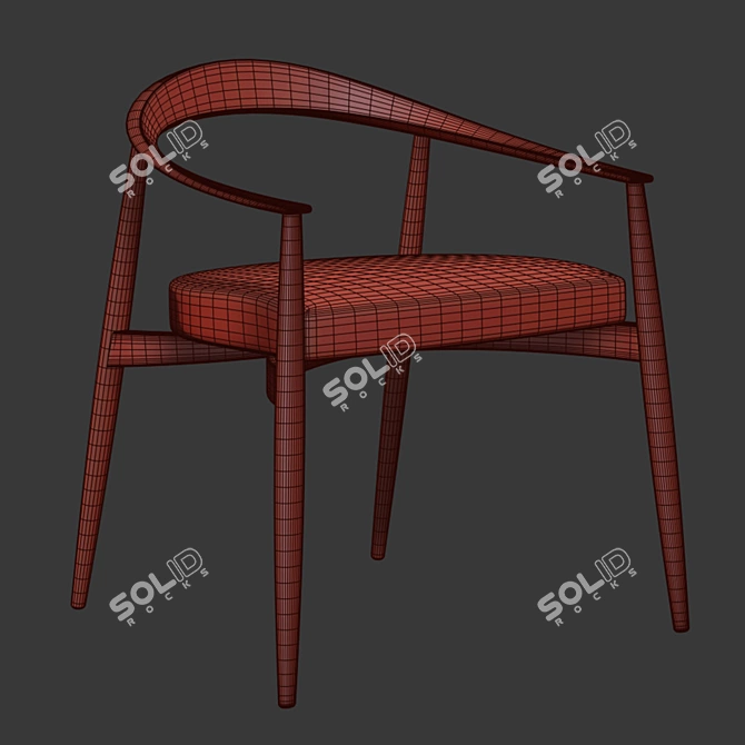 Tekton Naked Chair: Sleek and Modern 3D model image 5