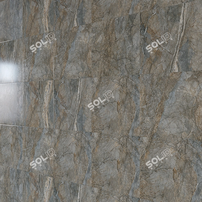 Silver Route Porcelain Marble Tiles 3D model image 2