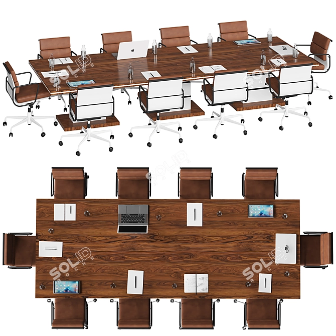 Modern Conference Table - 2015 Design 3D model image 2