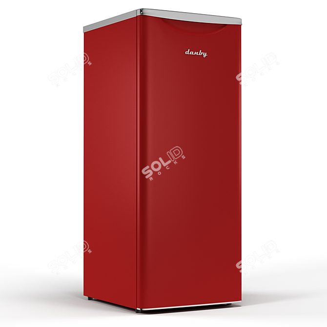 Danby Retro Style Red Fridge | 11 cu.ft. Capacity 3D model image 1