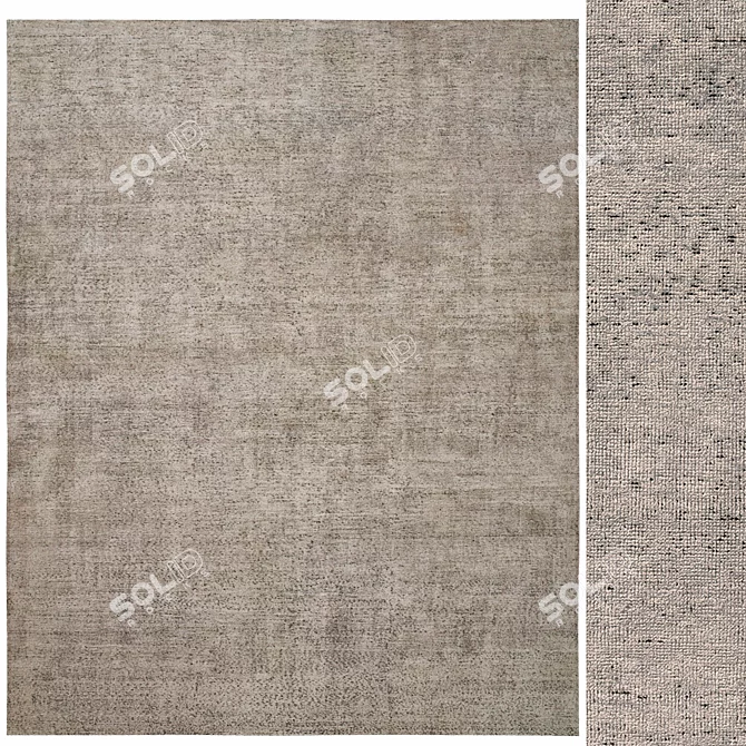 Luxurious Lhasa Silk Rug 3D model image 1