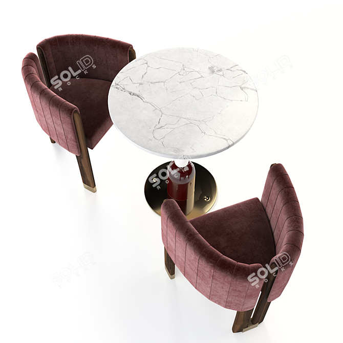 Mezzo Foster-Crawford: Modern Furniture Set 3D model image 3