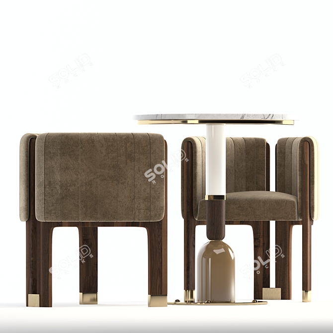 Mezzo Foster-Crawford: Modern Furniture Set 3D model image 4