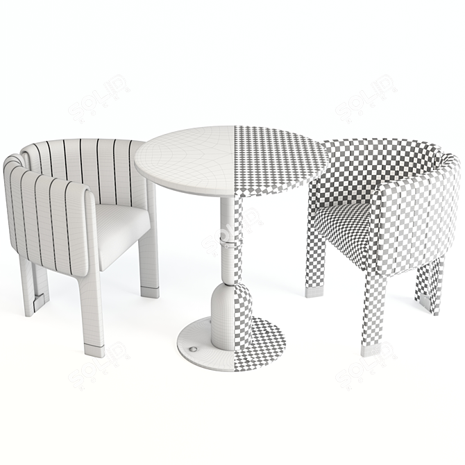 Mezzo Foster-Crawford: Modern Furniture Set 3D model image 5