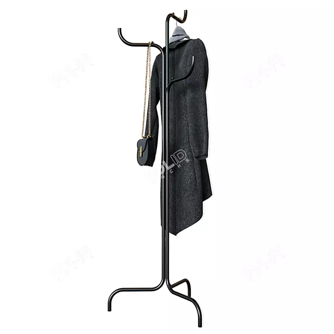 Sleek Black Hanger: SAMMANKOPLA 3D model image 1