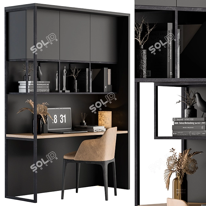 Home Office 11: Sleek and Elegant Office Furniture 3D model image 1