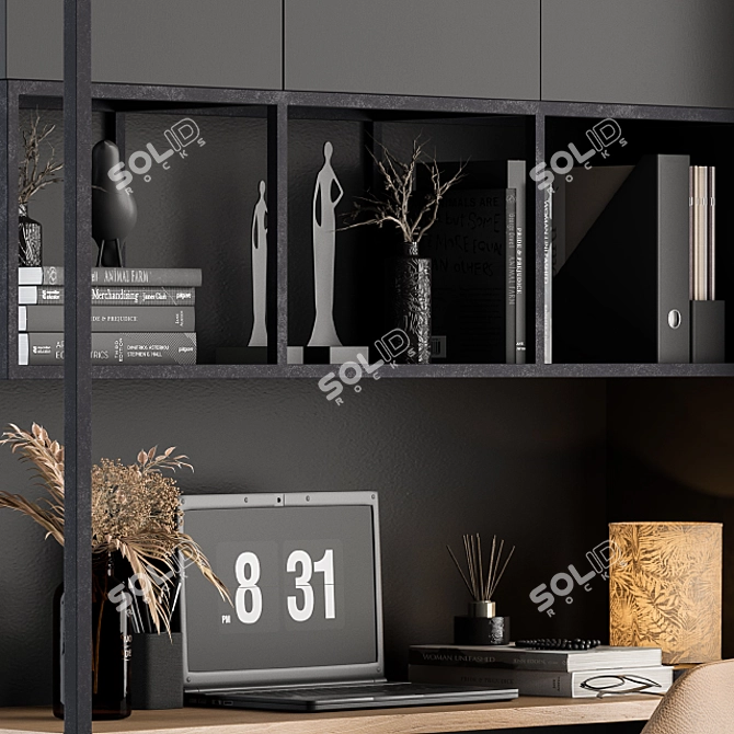 Home Office 11: Sleek and Elegant Office Furniture 3D model image 3