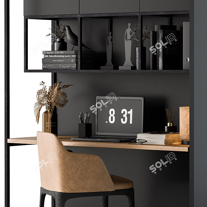 Home Office 11: Sleek and Elegant Office Furniture 3D model image 4